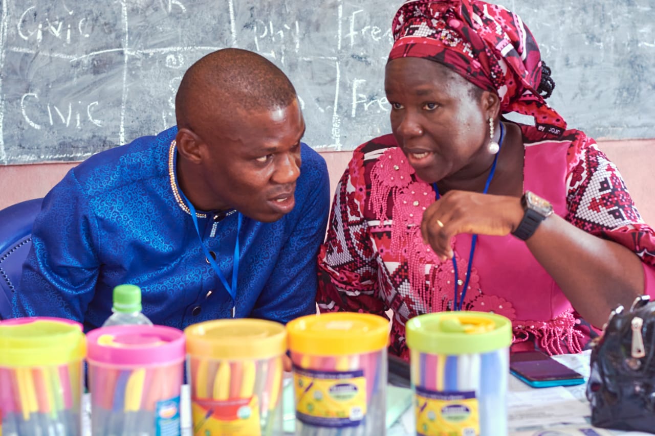 Guest speaker engaging with students