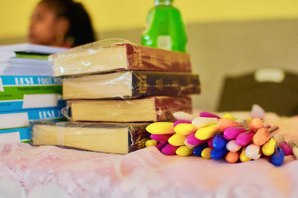 Speaker sharing message with audience